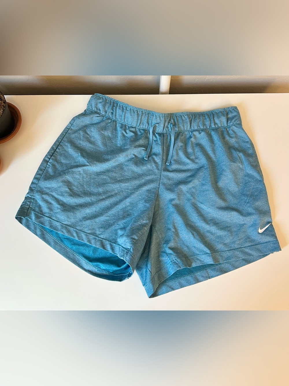 Nike Dri-Fit Women’s Workout Shorts | Size Small Blue Exercise Shorts